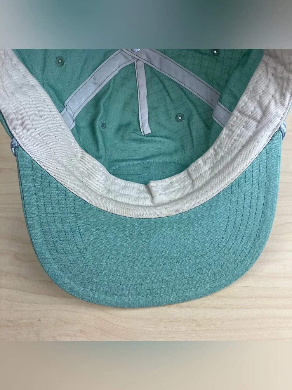 American Eagle Snapback Rope Hat Sage Green Est. 1977 Patch Logo Cap